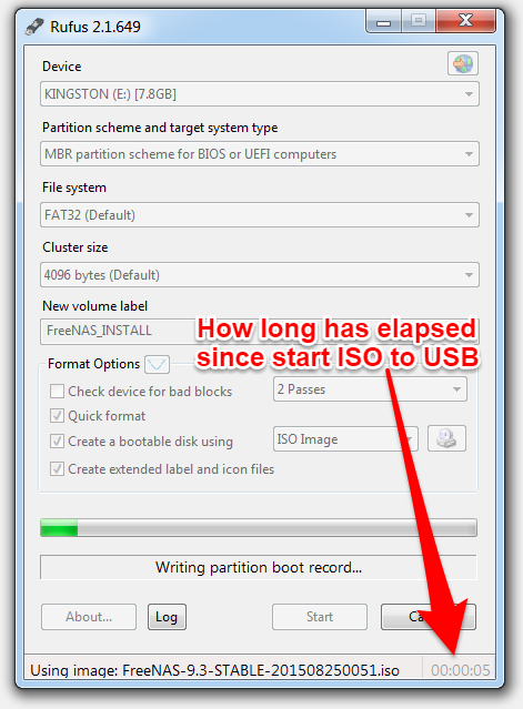 freenas iso to usb